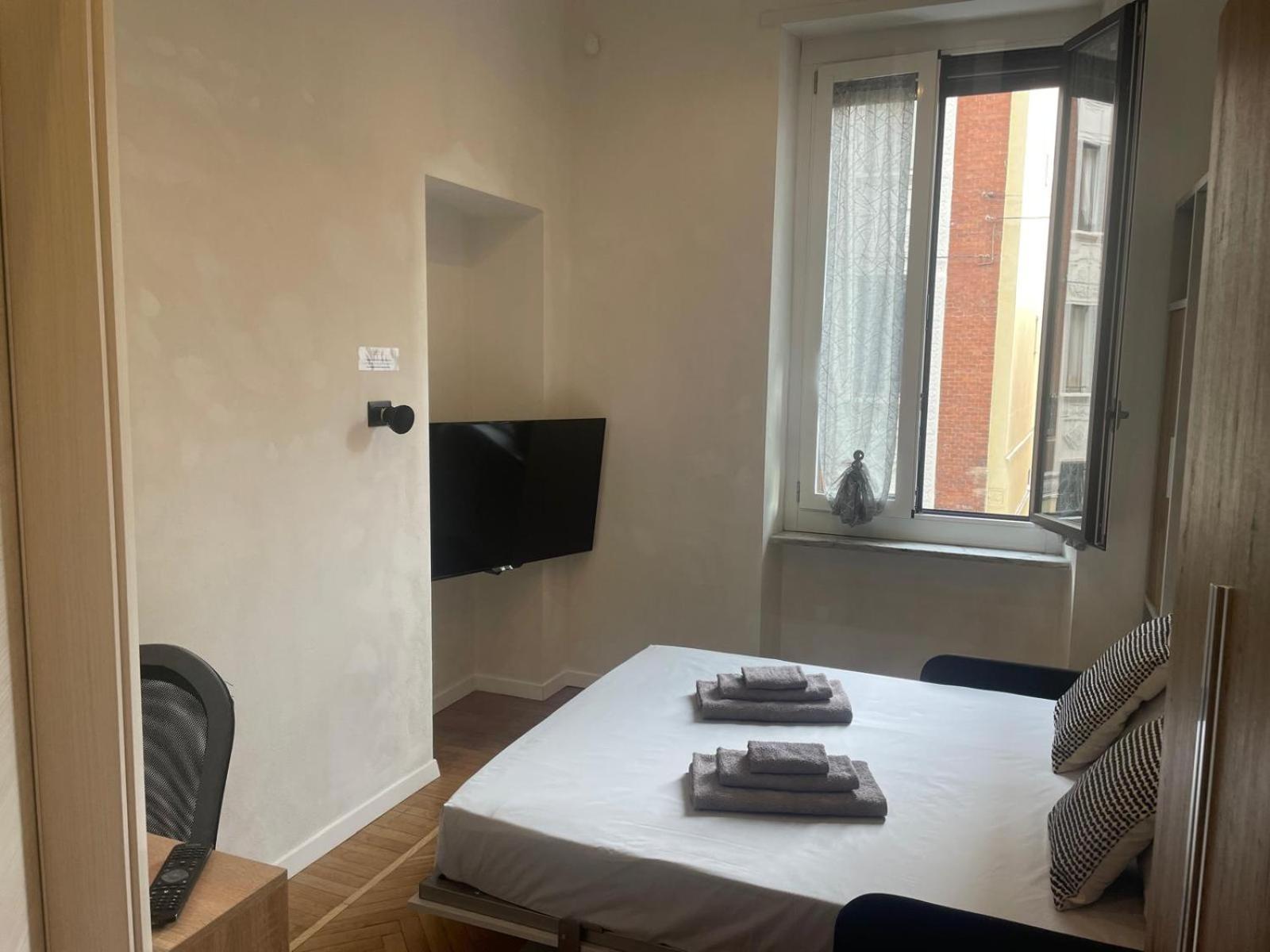Drooms 4,0 Domotic Smart Self 24H,7 Vicino Treni Porta Susa E Centro Storico Turin Luaran gambar